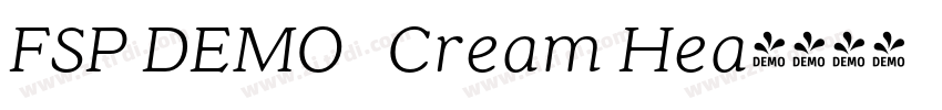 FSP DEMO   Cream Hea字体转换